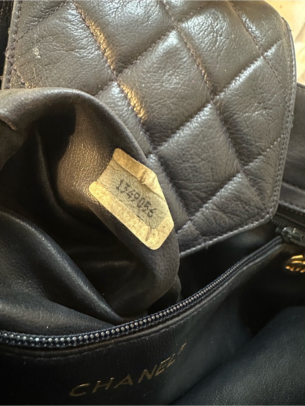 Chanel canvas and leather bag - Picture 11 of 16